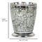 Stainless Steel Ice Mosaic Wastebasket | 7QT | Sleek & Durable Trash Can